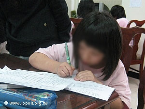 安置在鹿野苑的小妹妹也有很好的學習精神。